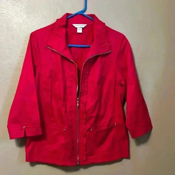 Christopher & Banks Petite Red Jacket - Picture 1 of 3